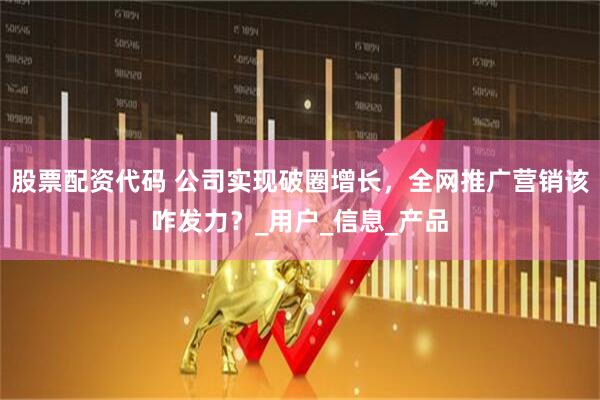 股票配资代码 公司实现破圈增长，全网推广营销该咋发力？_用户_信息_产品